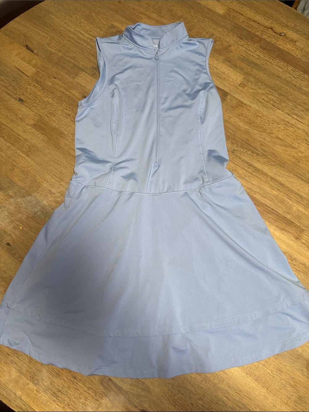 Sleeveless Light Blue Athletic Dress